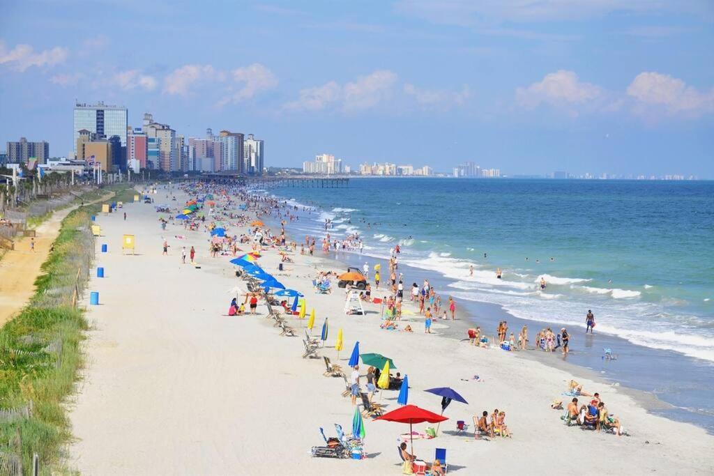 *2Br Oceanfront Retreat*King Ensuite*Pool*Nmb Cherry Grove*Pc4 Myrtle Beach Kültér fotó