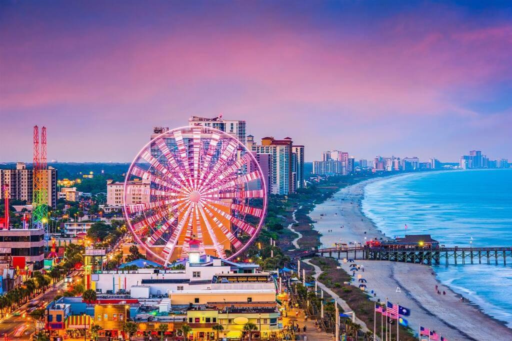 *2Br Oceanfront Retreat*King Ensuite*Pool*Nmb Cherry Grove*Pc4 Myrtle Beach Kültér fotó